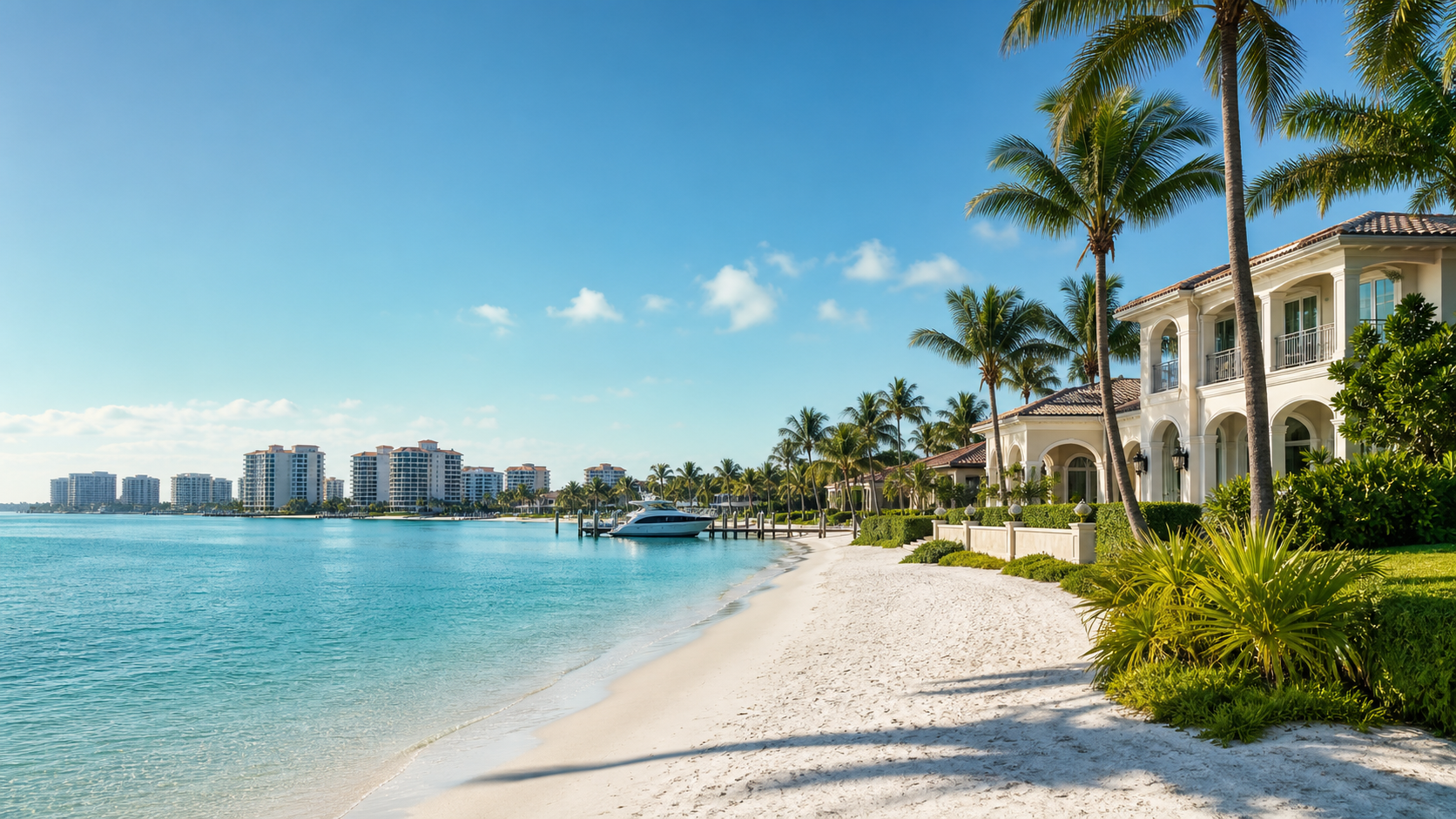 Marco Island condo buildings and coastal neighborhood